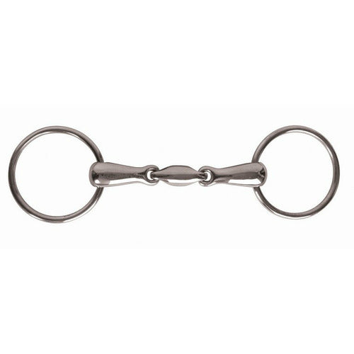 JP Korsteel Stainless Steel Oval Link Loose Ring Snaffle Bit