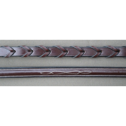 Black Oak by KL Select Fancy Stitched Lace Reins