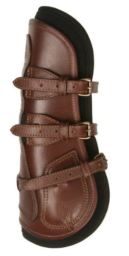 Majyk Equipe Leather Jumper or Equitation Tendon Boot with Impact Protective Removable Liners (Buckle Closures)