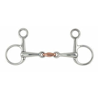 Shires Hanging Cheek, Copper Lozenge Snaffle