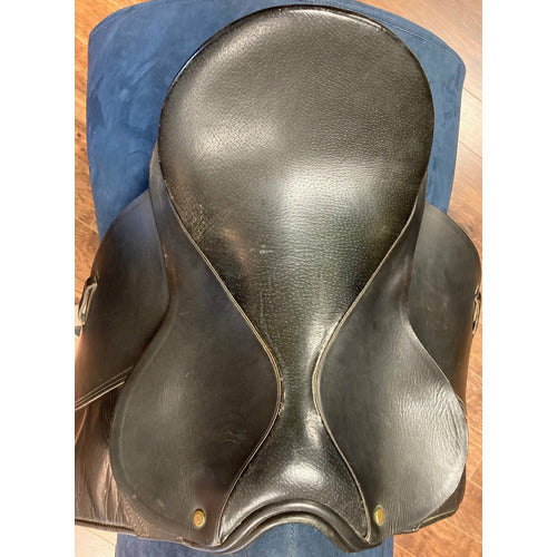 GENTLY USED- Pastene Sheffield Dressage Saddle Black 16.5in Seat