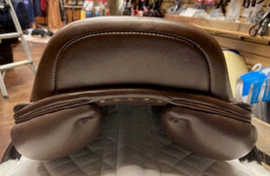 TEST RIDE/DEMO- Ovation Covered Leather Pony Saddle BROWN 15.5in