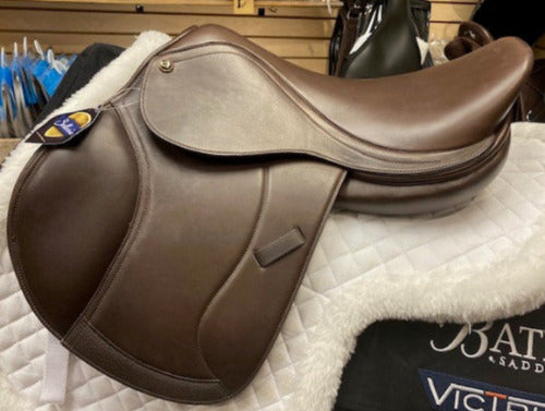 TEST RIDE/DEMO- Ovation Covered Leather Pony Saddle BROWN 15.5in