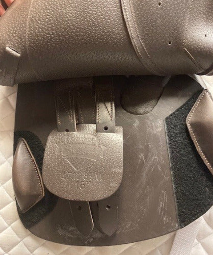 TEST RIDE/DEMO- Ovation Covered Leather Pony Saddle BROWN 16in