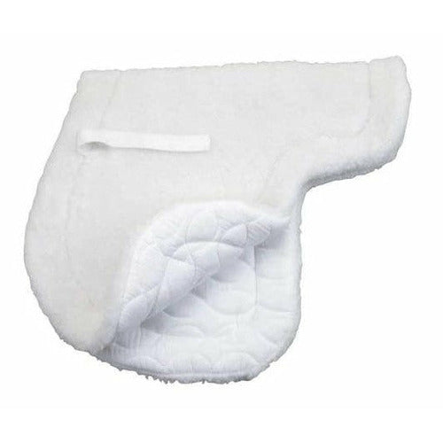 Roma Fleece Top Quilted Bottom Close Contact Pad - White - 17"-17.5"