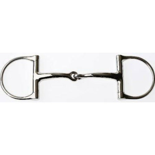 JP Korsteel Stainless Steel Regular Dee Ring Snaffle Bit - CarouselHorseTack.com