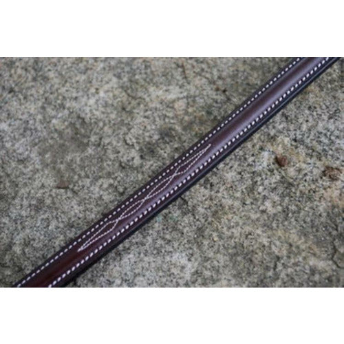 Red Barn Round Raised Fancy Stitched Standing Martingale - CarouselHorseTack.com