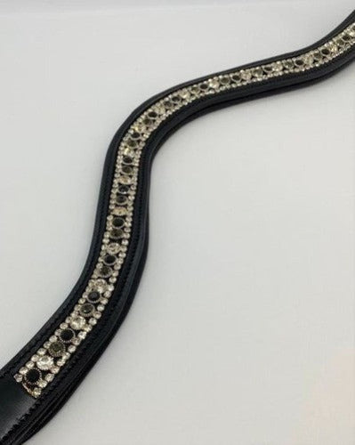 KL Select Black Oak Curved Cameo Browband