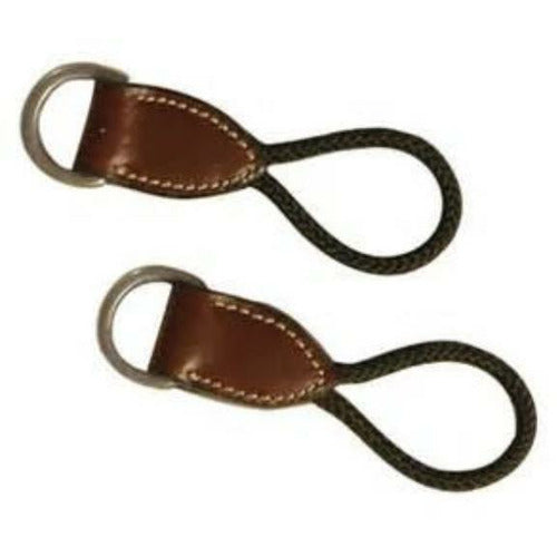 Kincade Leather Dee Ring Savers - Brown - CarouselHorseTack.com