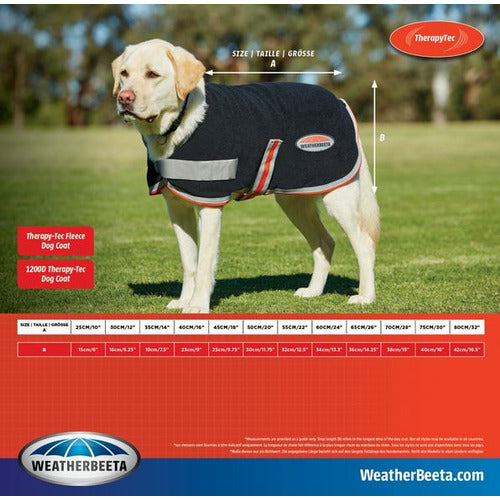 WeatherBeeta Therapy-Tec Fleece Dog Coat FREE GIFT WITH PURCHASE