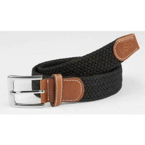 USG Solid Casual Braided Belt-CLOSEOUT