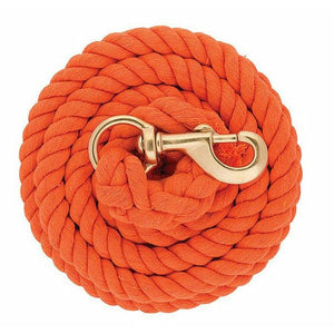 Weaver 10' Cotton Lead Rope with Solid Brass 225 Snap